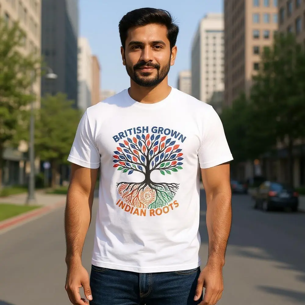 Tee - Indian Roots (S, White)