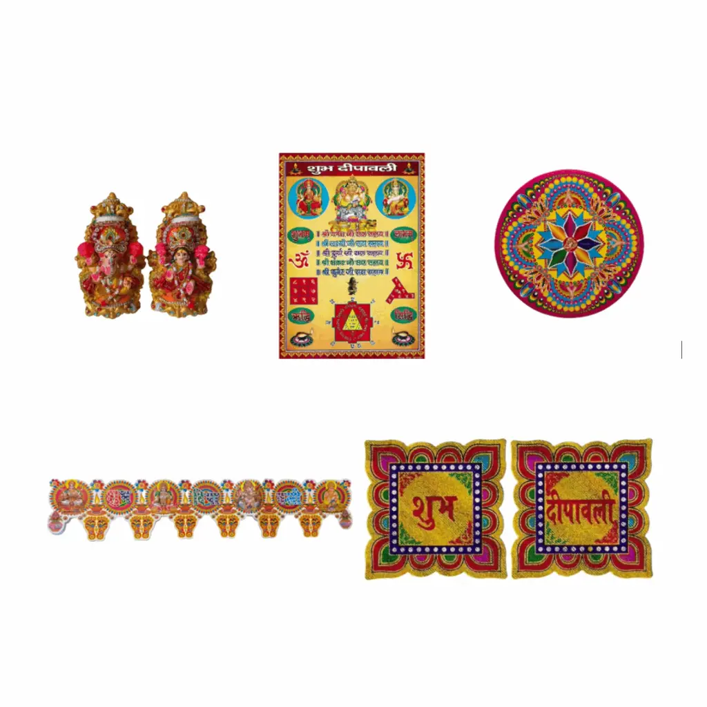 Diwali Pooja Essentials Combo – With Clay Murti