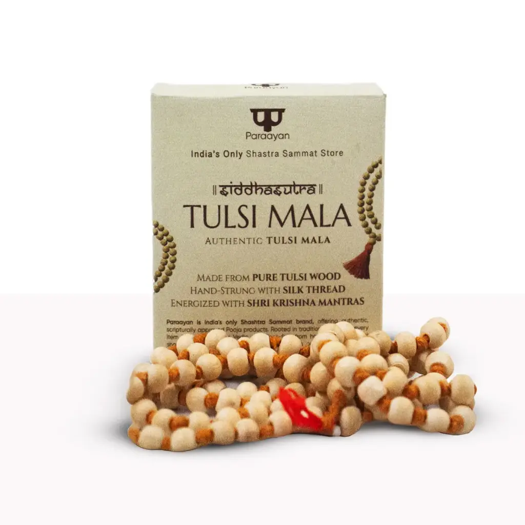 Natural Pure Tulsi Mala with 108 Beads